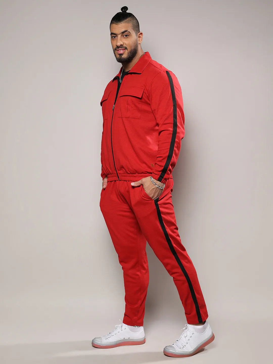 Stylish Casual Red Co-Ord Set