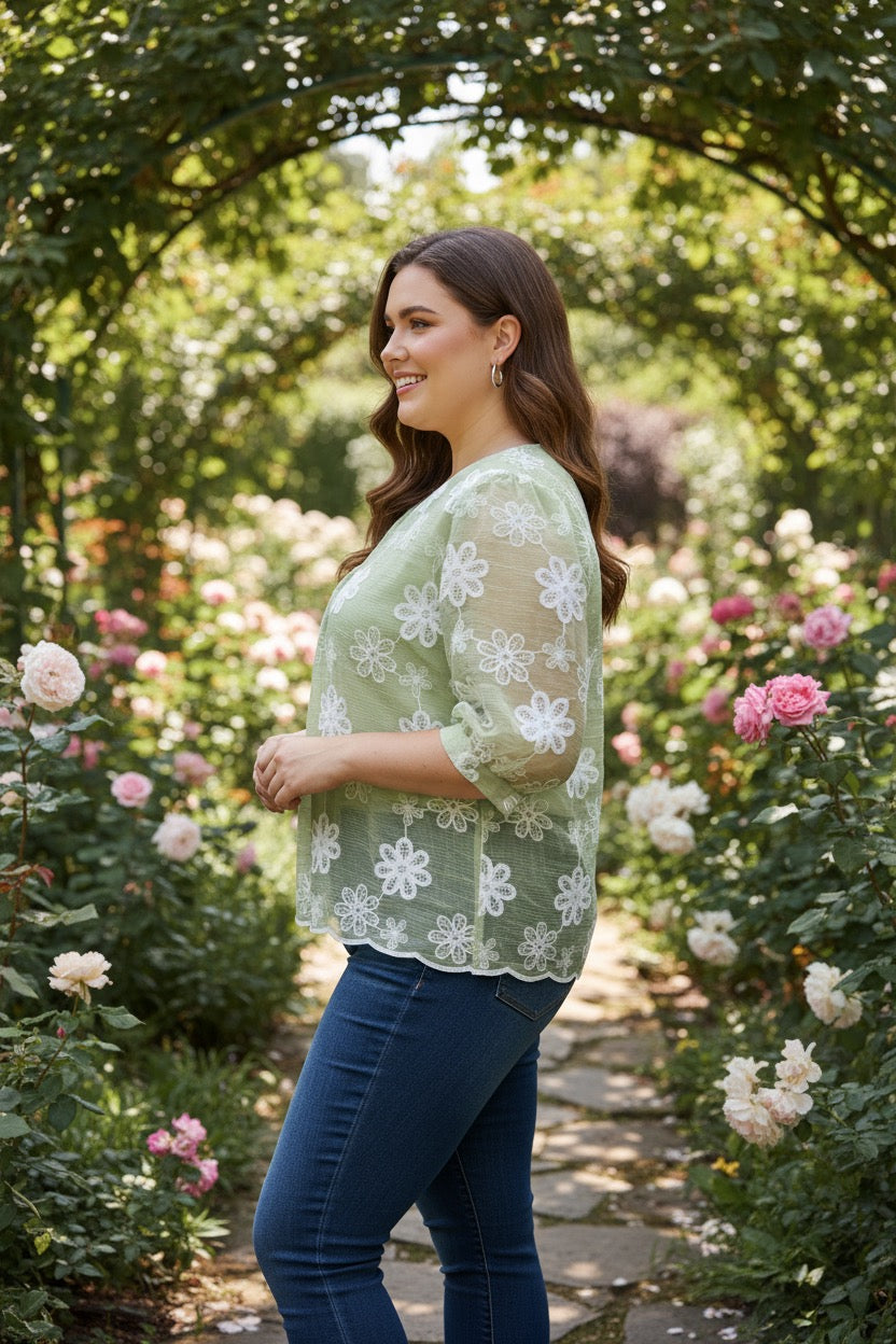 Parfait Pluss embroidered top