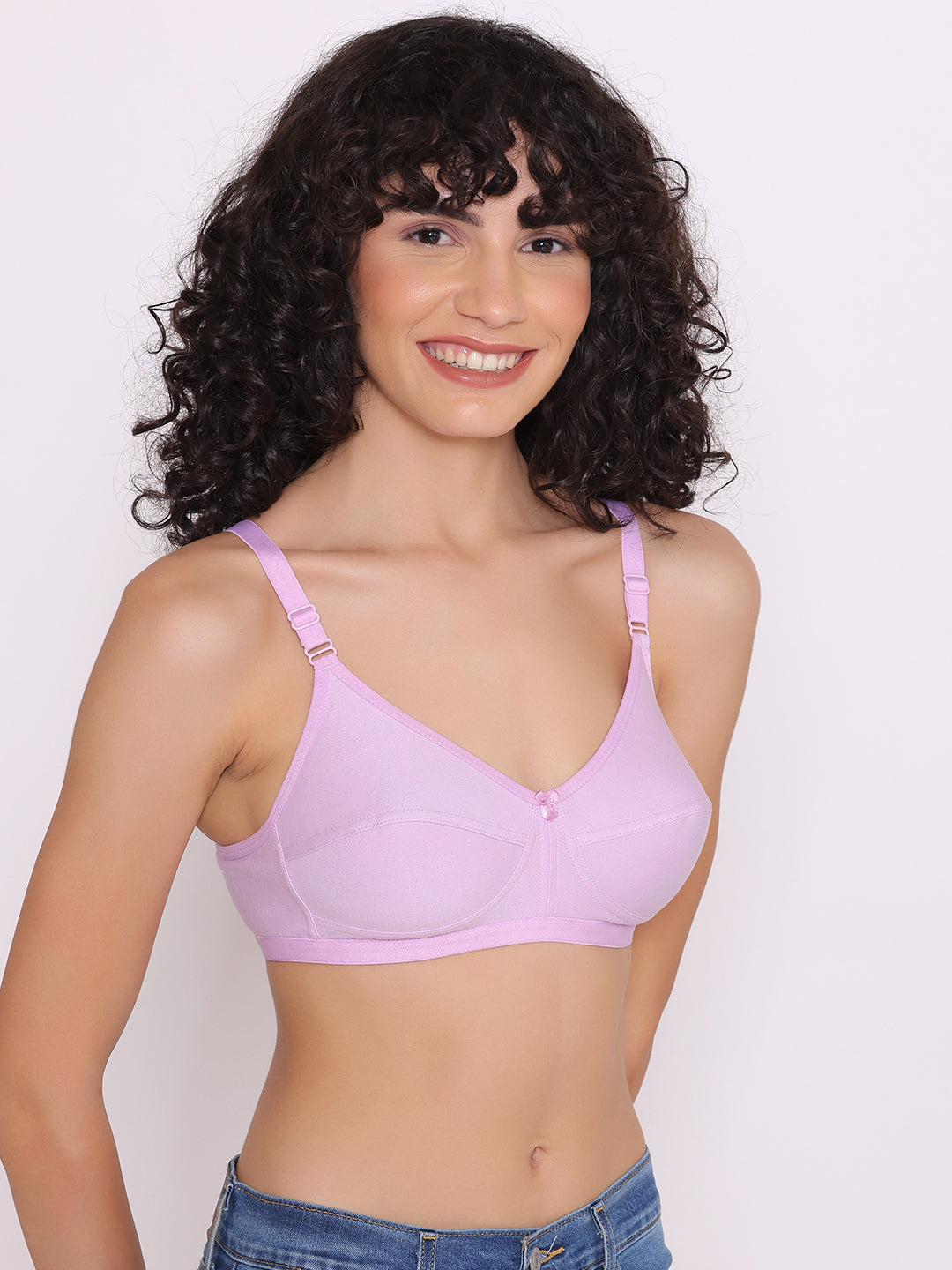 Women's Non Padded Non-Wired Regular Bra (Pack of 3)-ZOE