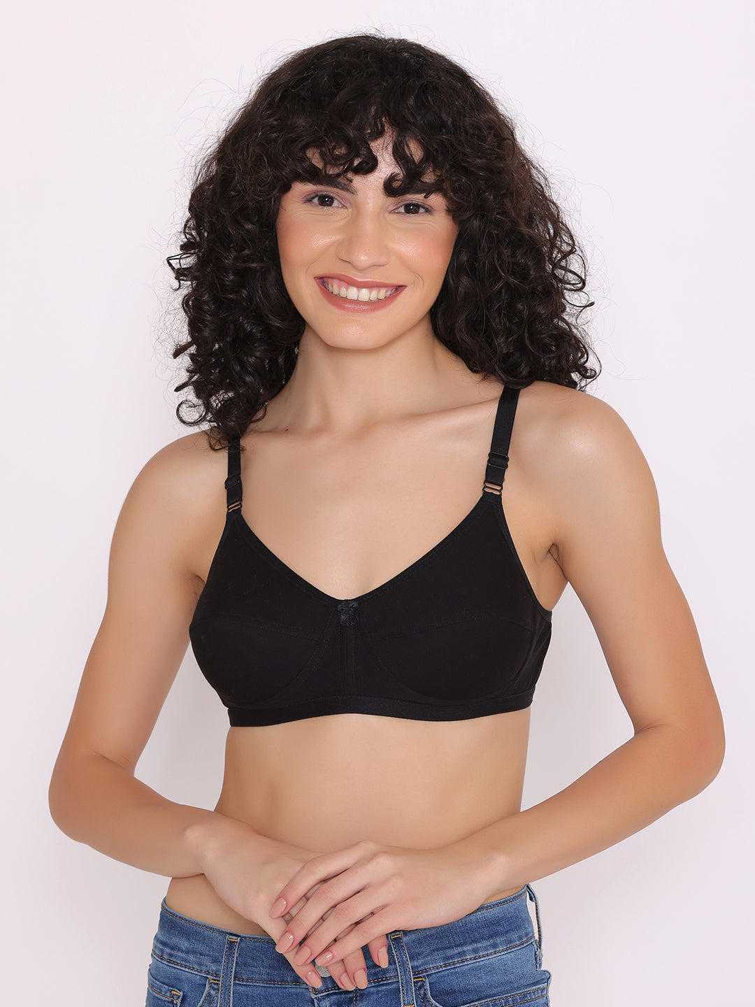 Women's Non Padded Non-Wired Regular Bra (Pack of 3)-ZOE