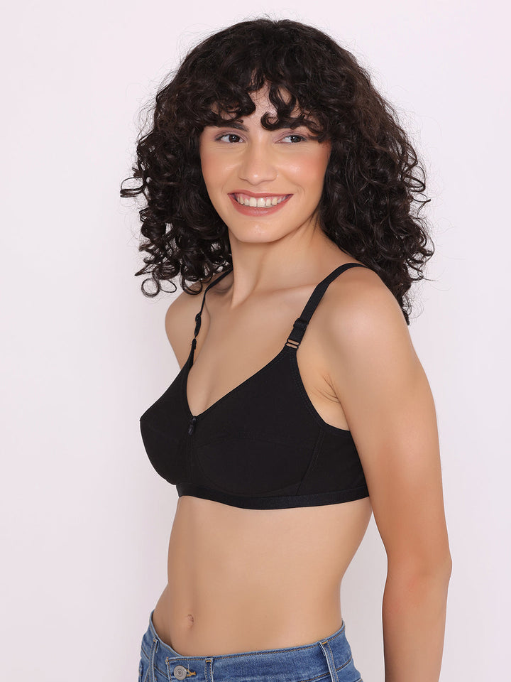 Women's Non Padded Non-Wired Regular Bra (Pack of 2)-ZOE