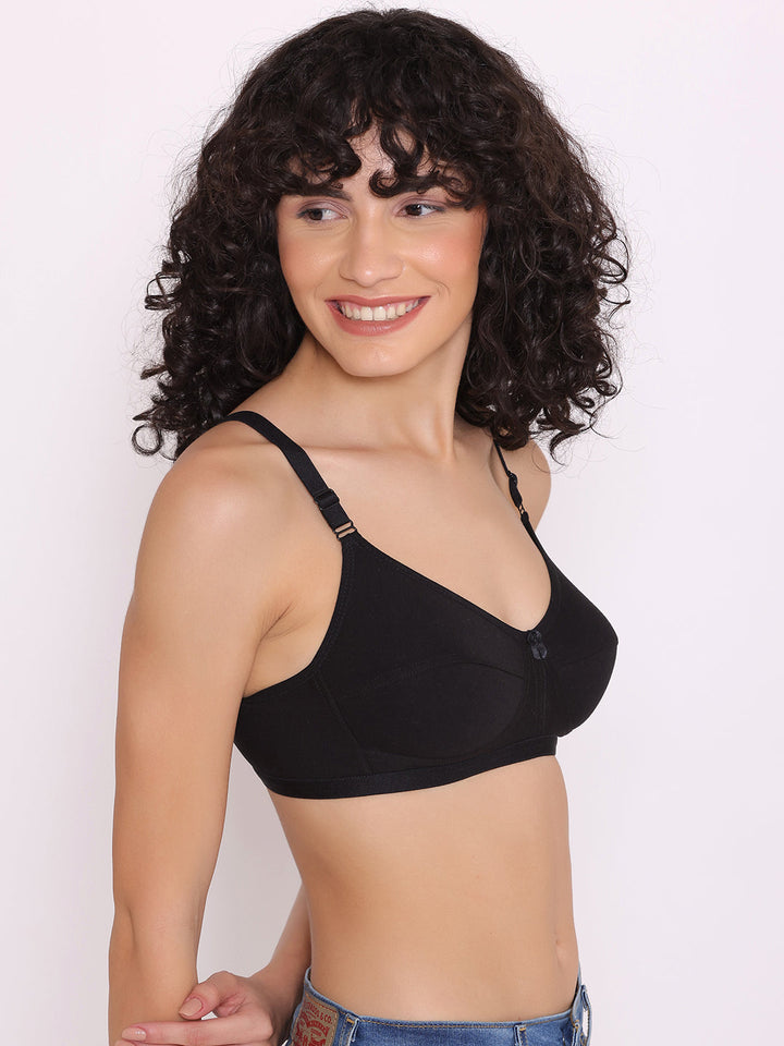 Women's Non Padded Non-Wired Regular Bra (Pack of 4)-ZOE