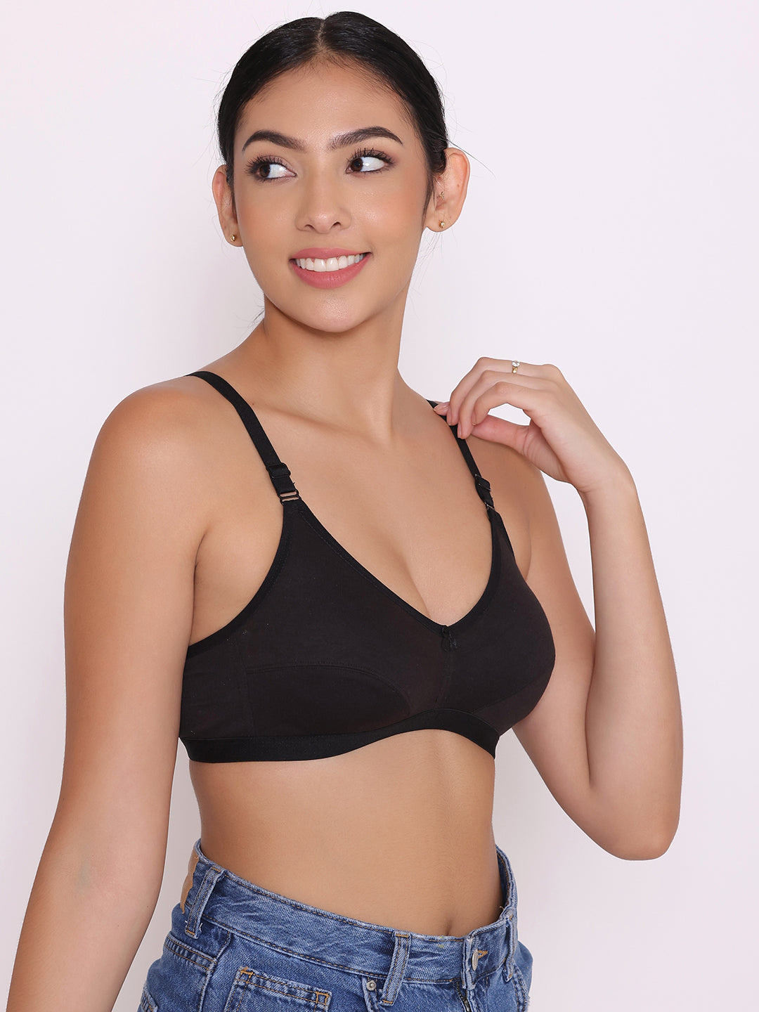 Women's Non Padded Non-Wired Regular Bra-Paris Combo of 2