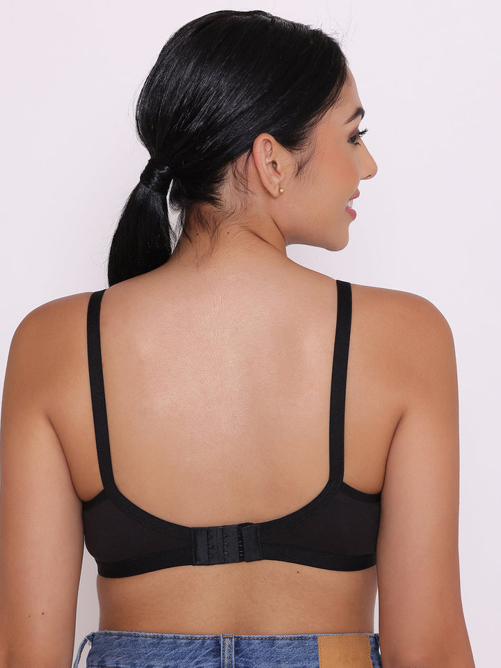 Women's Non Padded Non-Wired Regular Bra-Paris Combo of 2