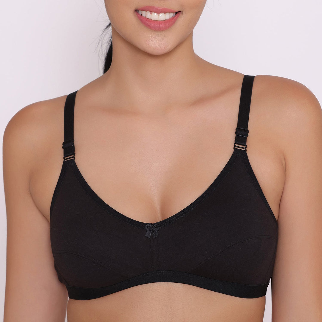Women's Non Padded Non-Wired Regular Bra-PARIS Combo of 5