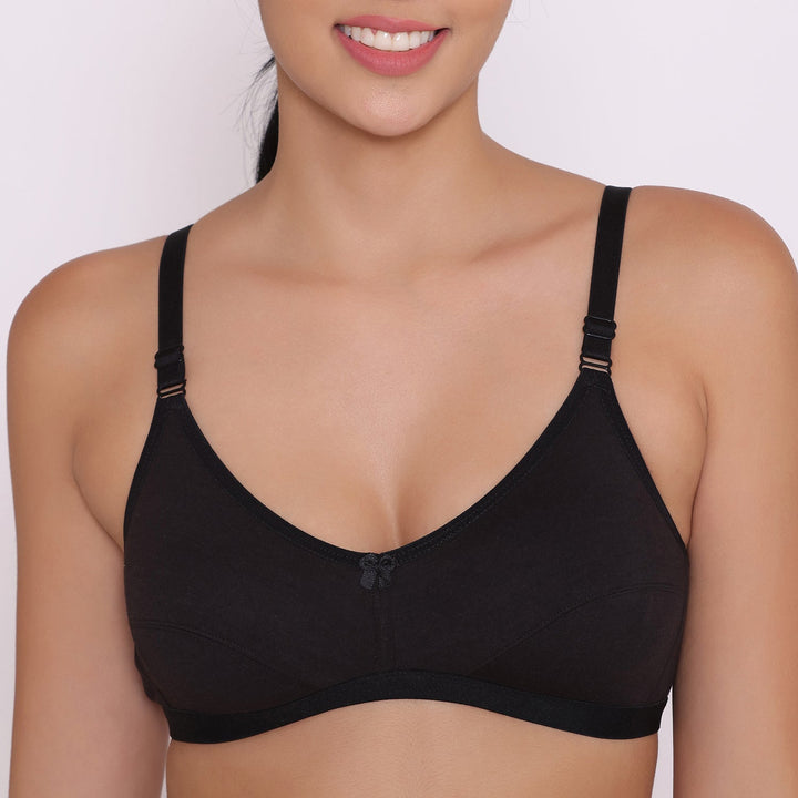 Women's Non Padded Non-Wired Regular Bra-PARIS Combo of 5