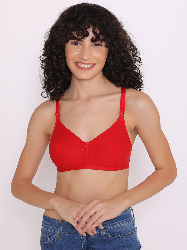 Women's Non Padded Non-Wired Regular Bra (Pack of 4)-ZOE