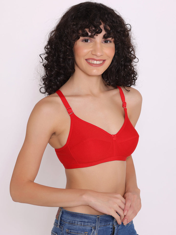 Women's Non Padded Non-Wired Regular Bra (Pack of 4)-ZOE