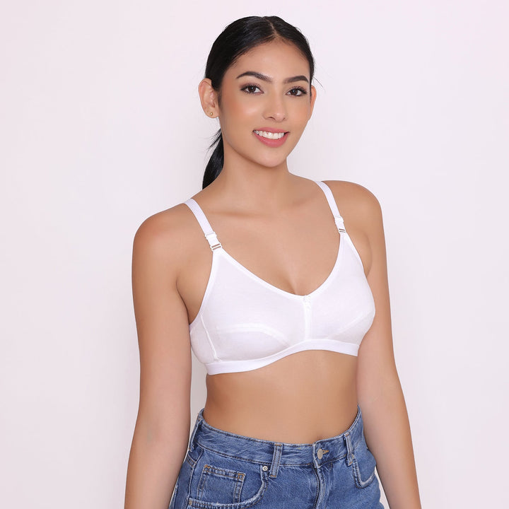 Women's Non Padded Non-Wired Regular Bra-PARIS Combo of 4