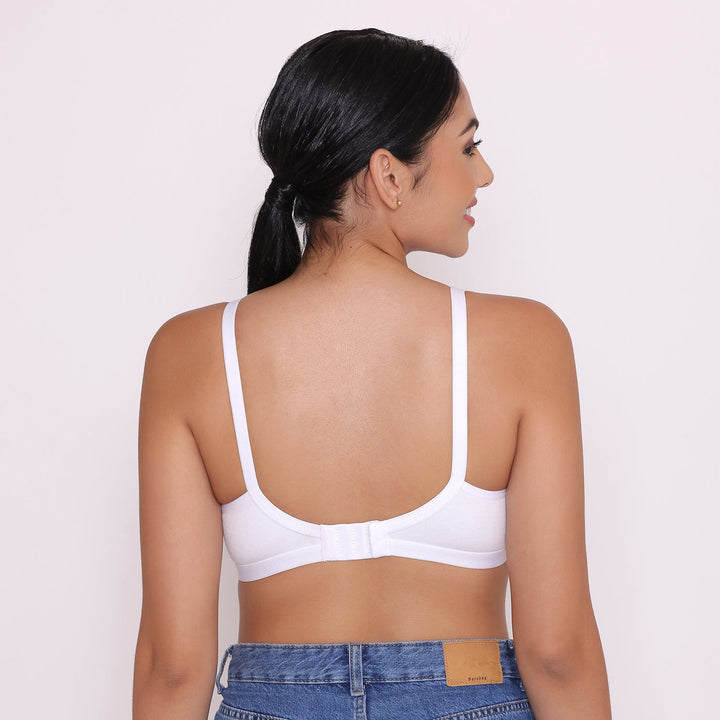 Women's Non Padded Non-Wired Regular Bra-Paris Combo of 2