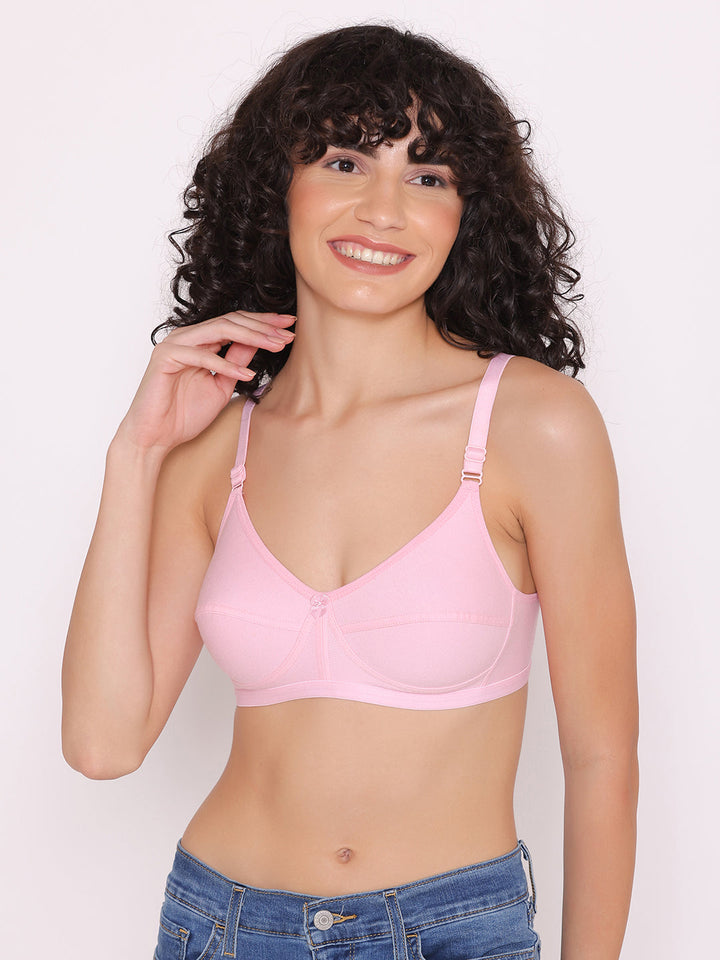 Women's Non Padded Non-Wired Regular Bra (Pack of 3)-ZOE