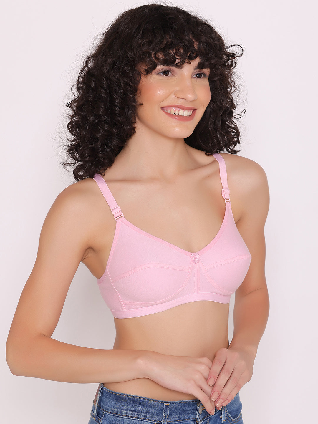 Women's Non Padded Non-Wired Regular Bra (Pack of 3)-ZOE