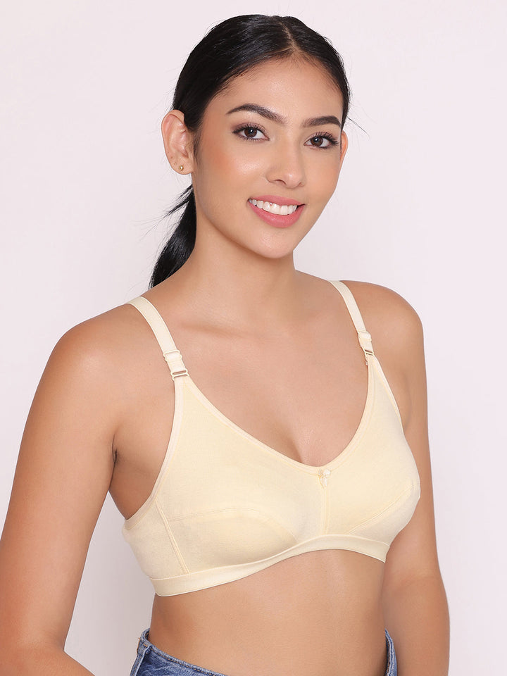 Women's Non Padded Non-Wired Regular Bra-Paris Combo of 2