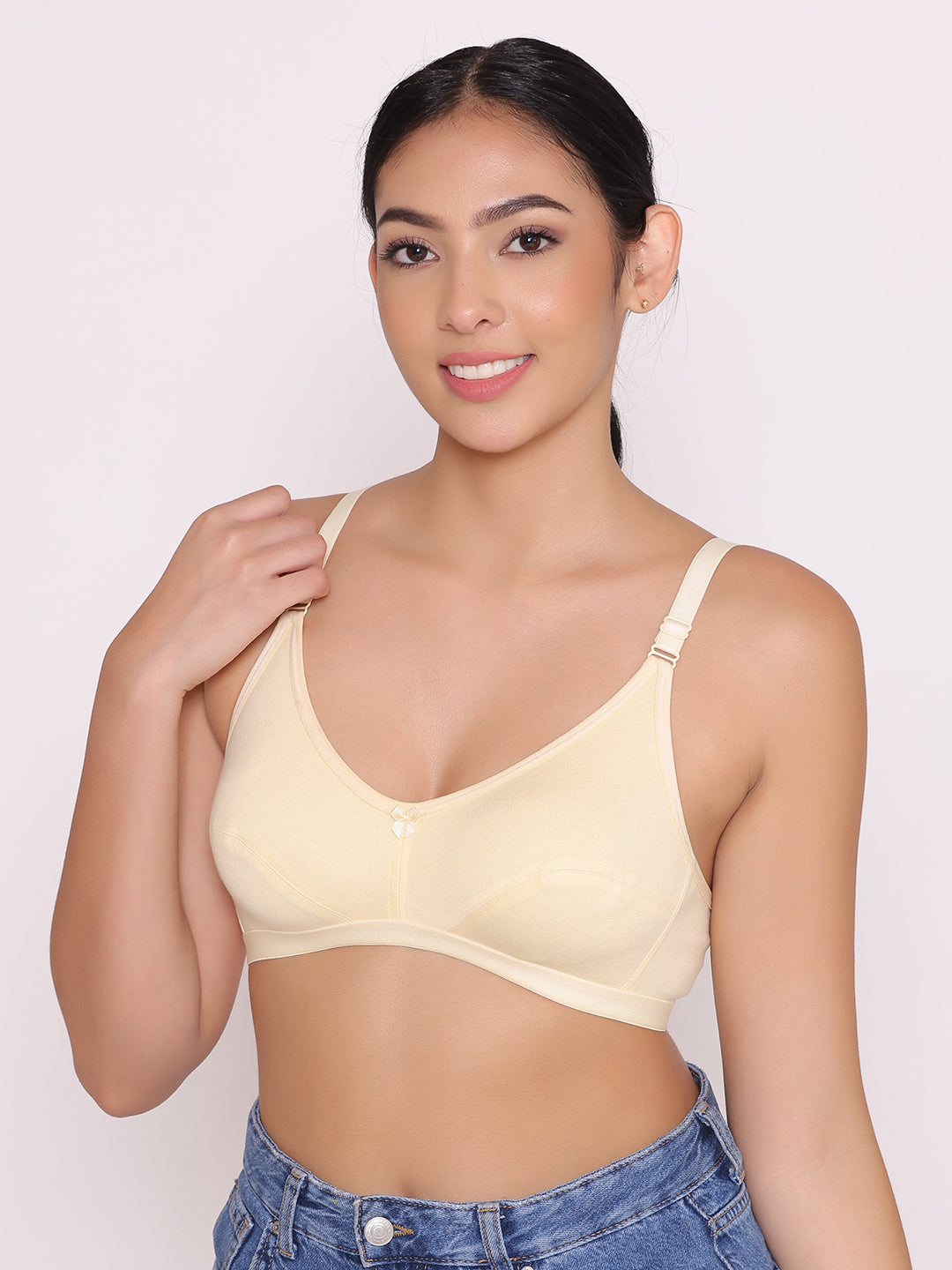 Women's Non Padded Non-Wired Regular Bra-Paris Combo of 2