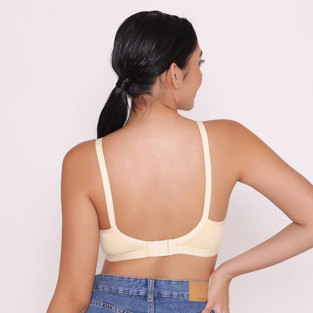 Women's Non Padded Non-Wired Regular Bra-Paris Combo of 2