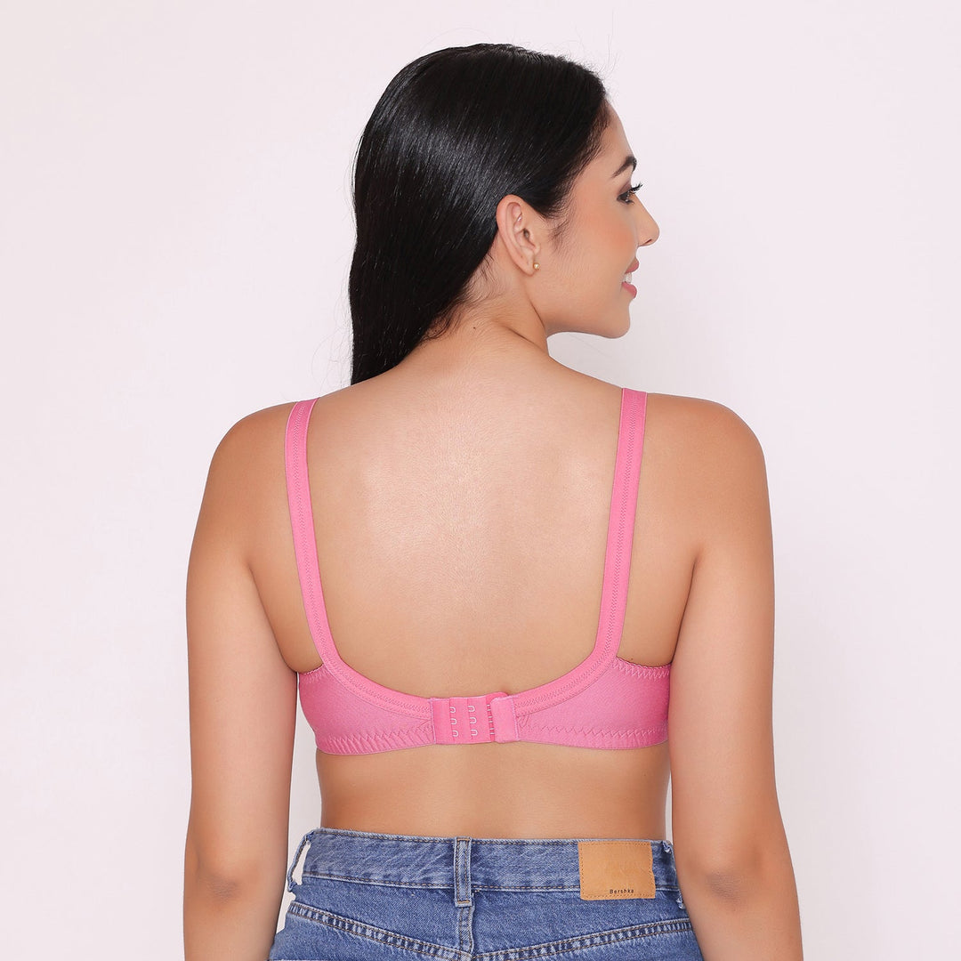 Women's Non Padded Full Coverage Net Bra-Thea