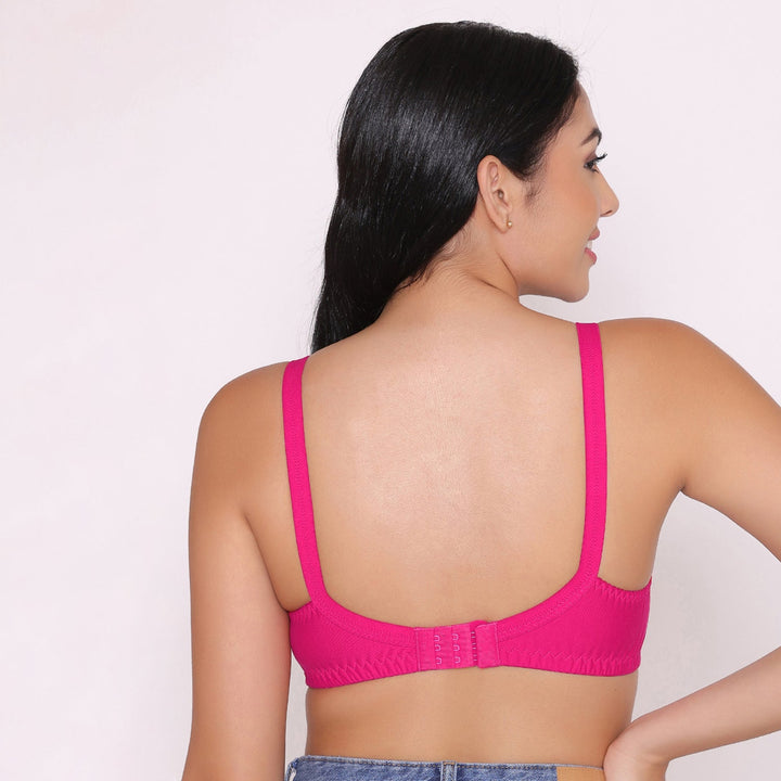 Women's Non Padded Full Coverage Net Bra-Thea