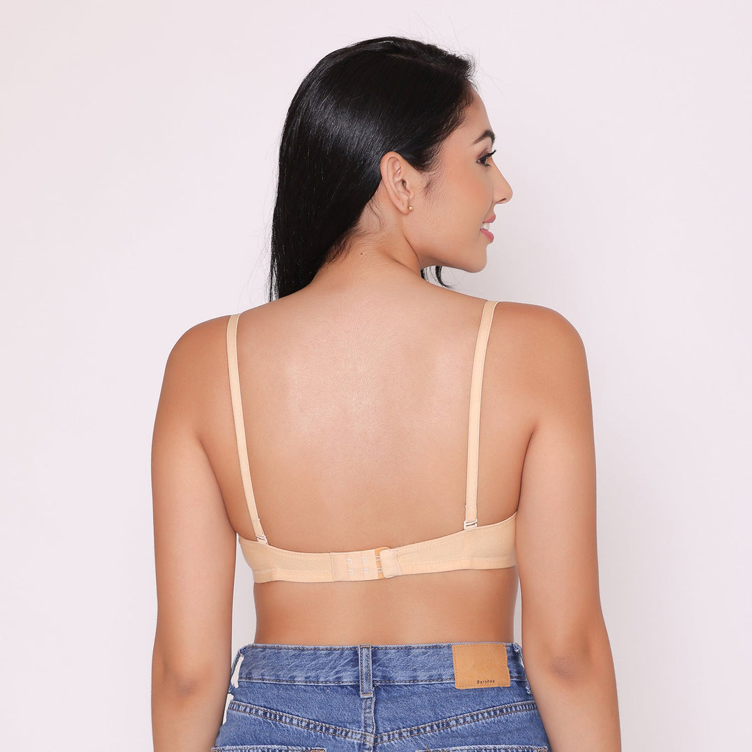 Lightly Padded Non Wired Tshirt Bra-ROMI