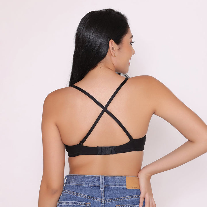 Lightly Padded Non Wired Tshirt Bra-ROMI