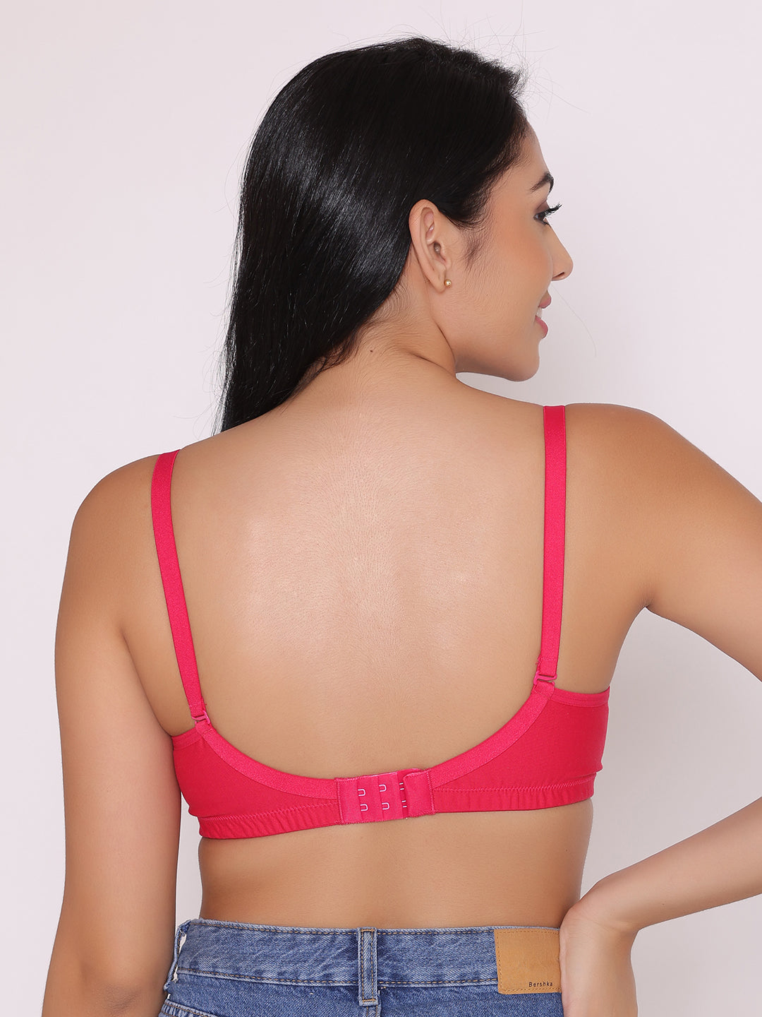 Women's Non Padded Non Wired Full Coverage Bra with No Spillage (Pack of 3)-ELSA