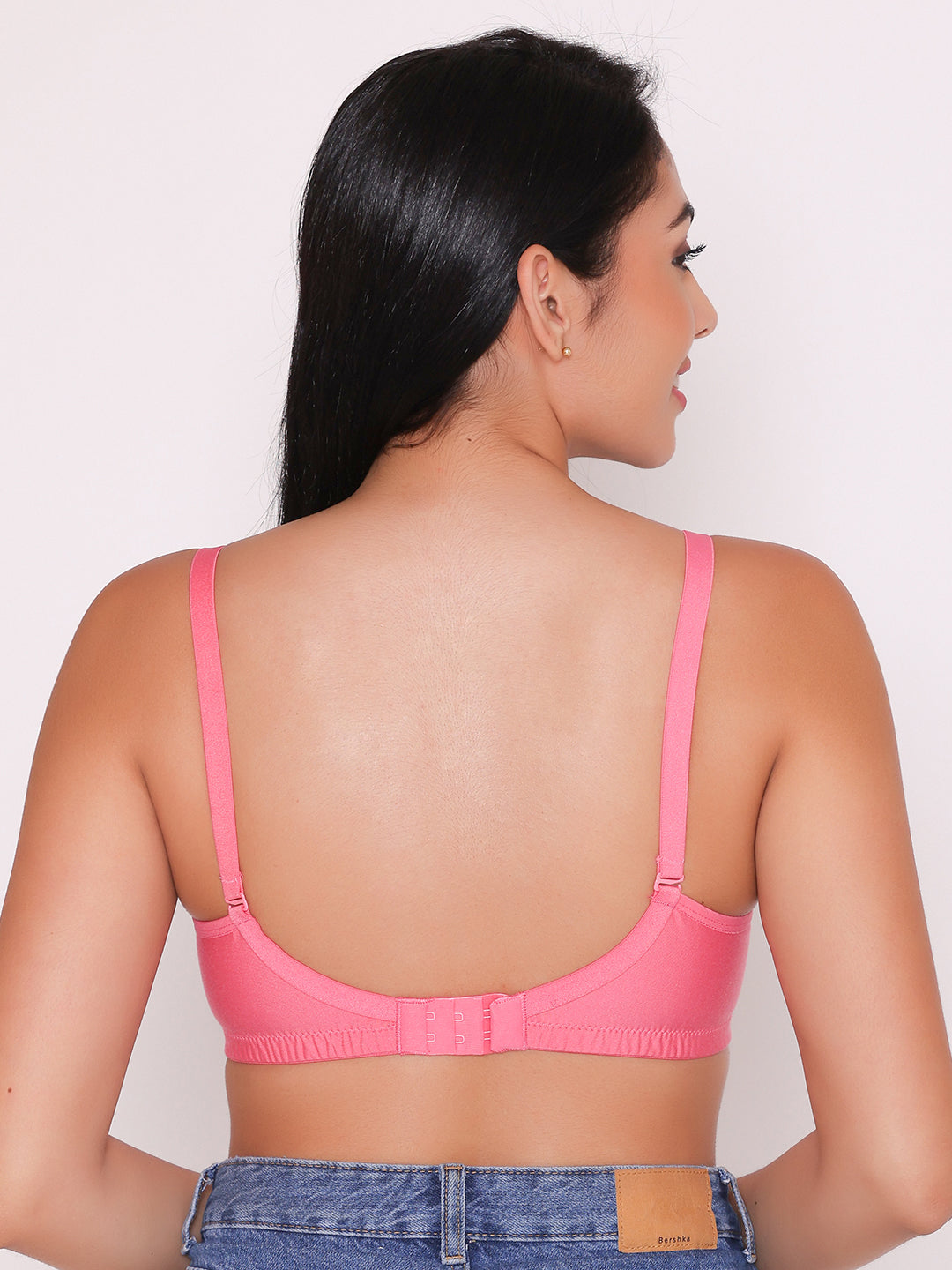Women's Non Padded Non Wired Full Coverage Bra with No Spillage (Pack of 2)-ELSA