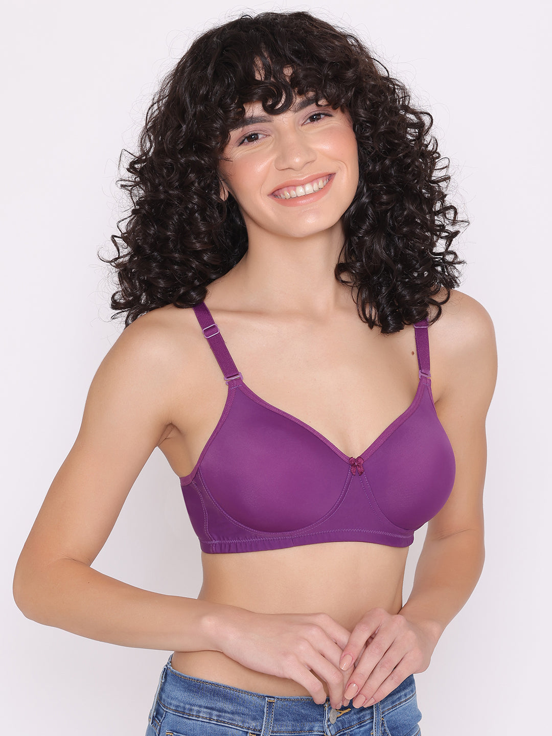 Women's Padded and Non Wired Full Coverage T-Shirt Bra (Pack of 2)-LILY