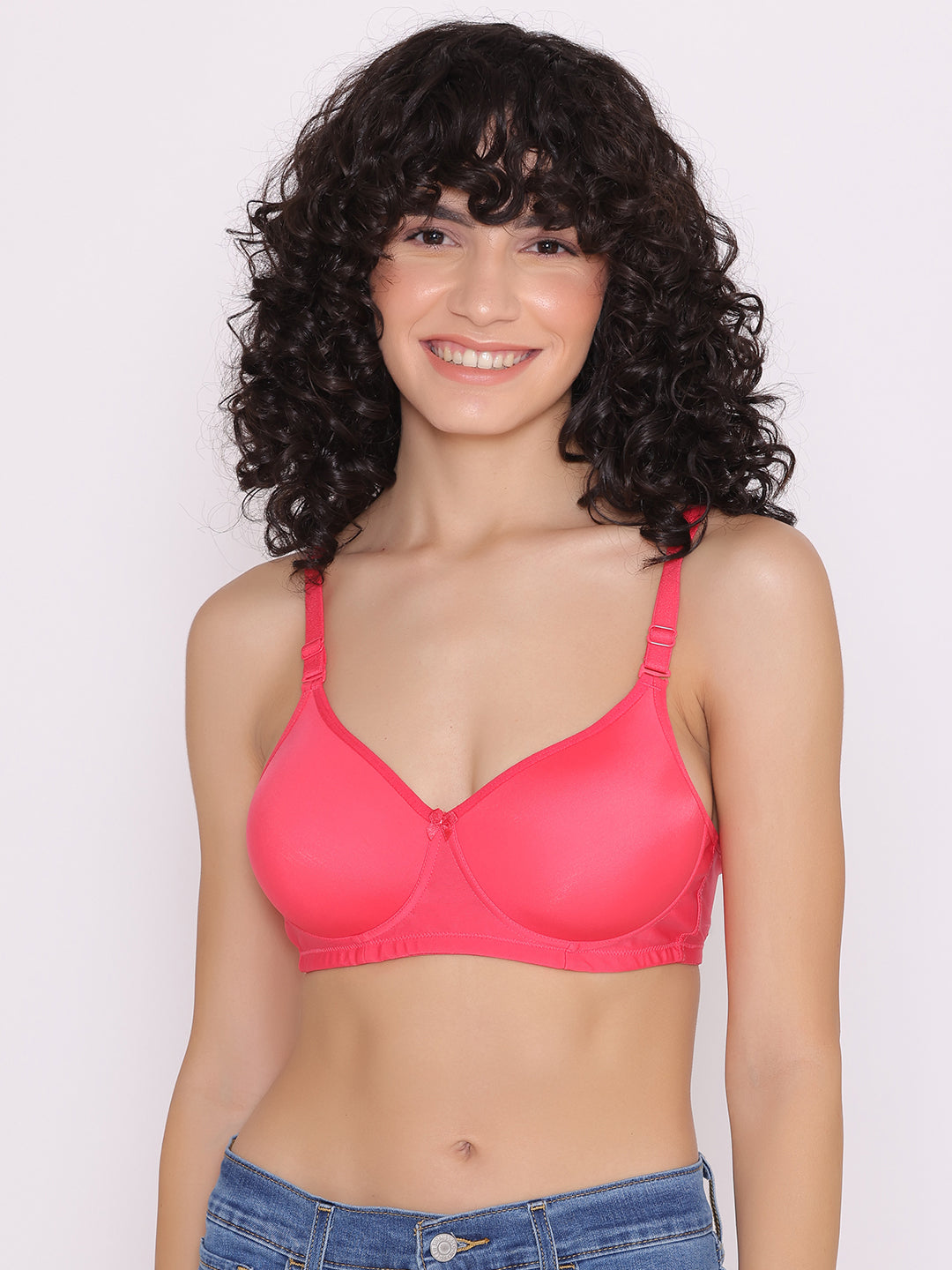 Women's Padded and Non Wired Full Coverage T-Shirt Bra (Pack of 2)-LILY