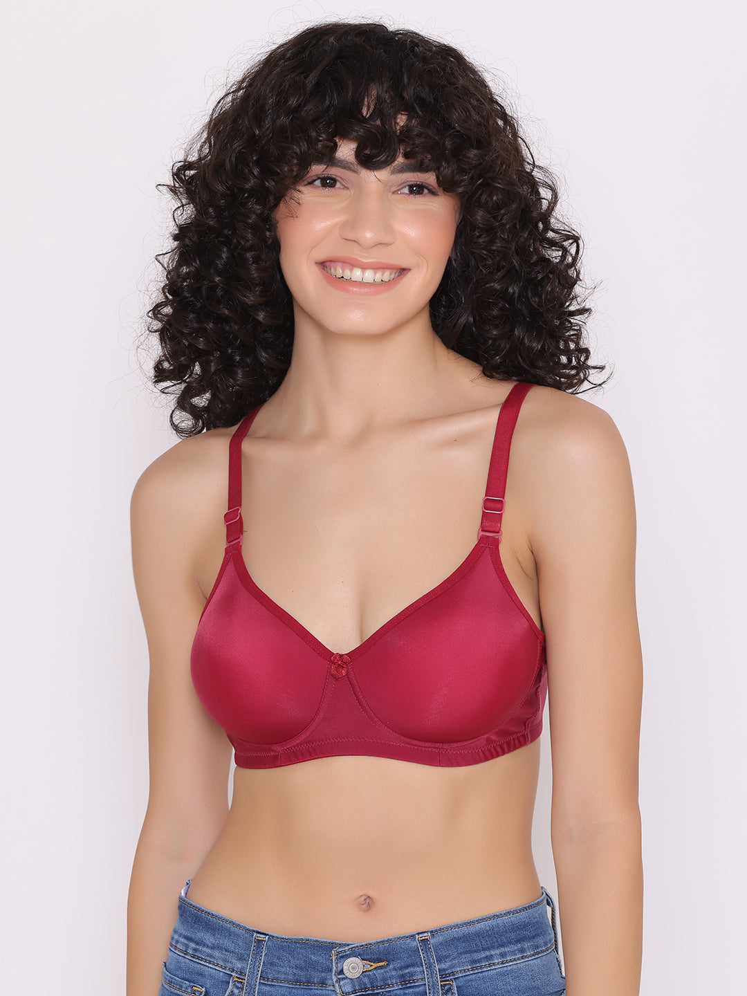 Women's Padded and Non Wired Full Coverage T-Shirt Bra (Pack of 2)-LILY