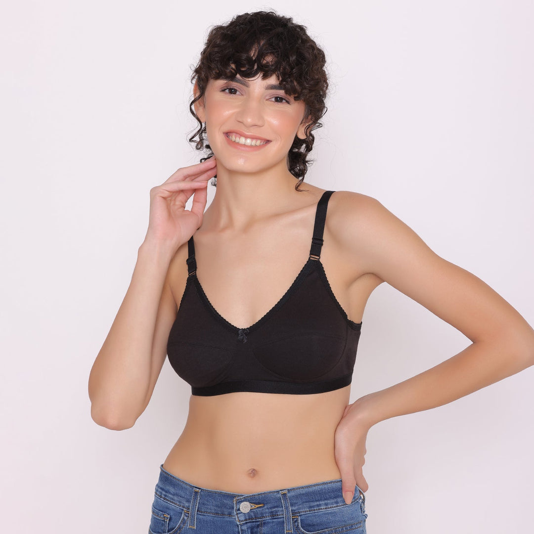 Women's Non Padded Non-Wired Regular Bra-RIO Combo of 6