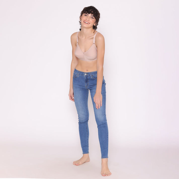 Women's full coverage cotton bra-BELLA