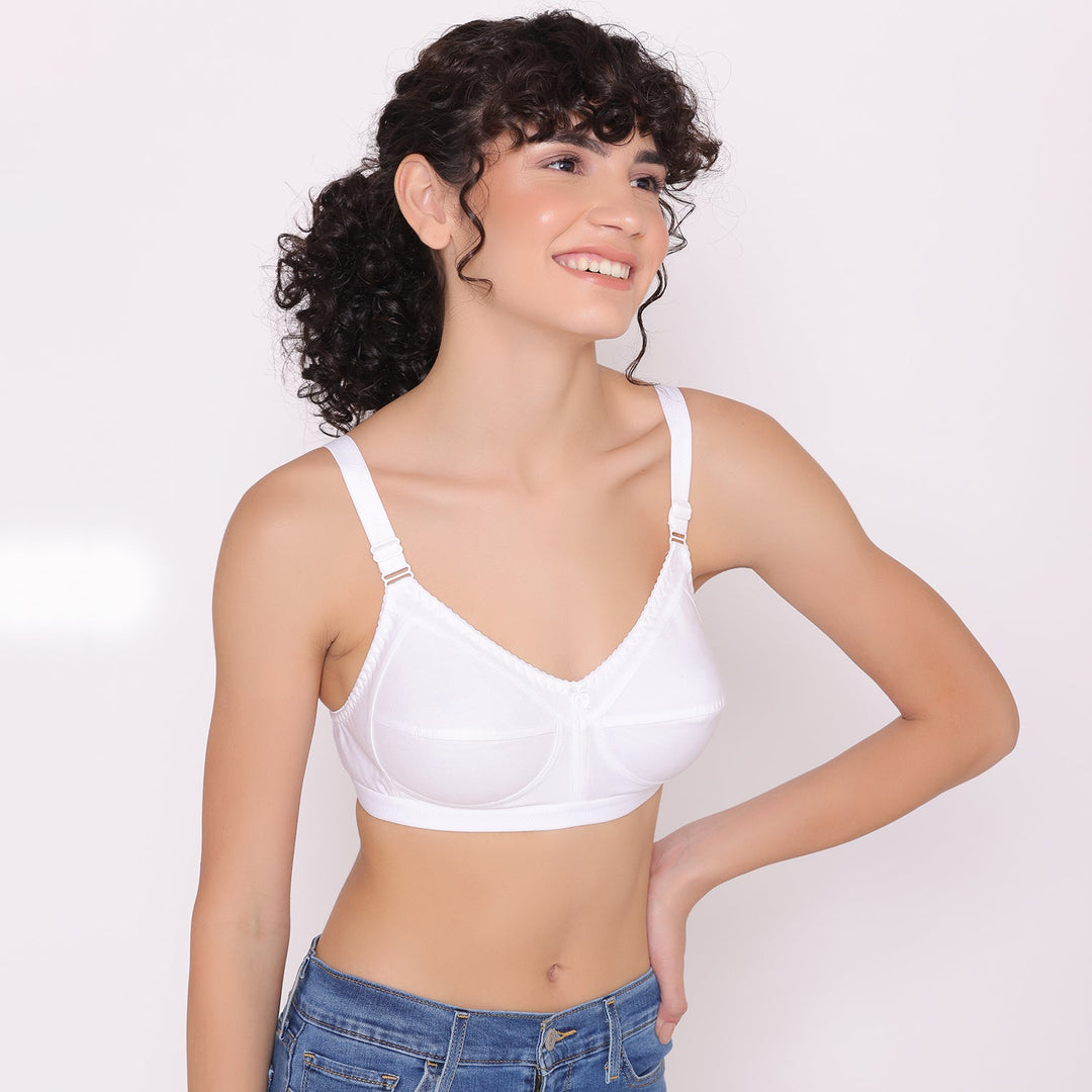 Women's full coverage cotton bra-BELLA