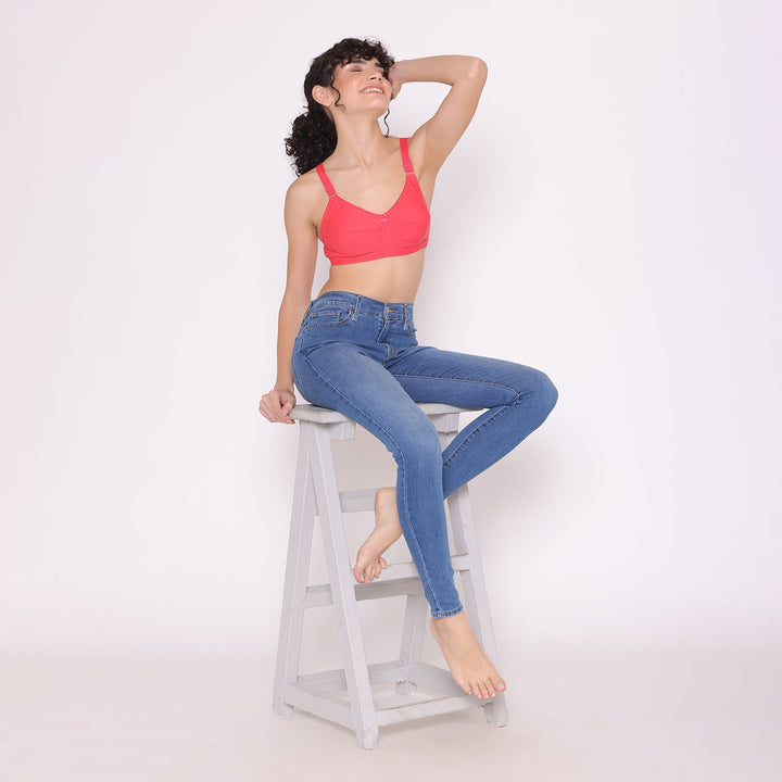 Women's full coverage cotton bra-BELLA