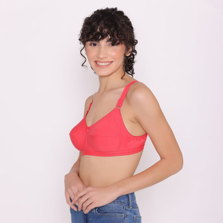Women's full coverage cotton bra-BELLA
