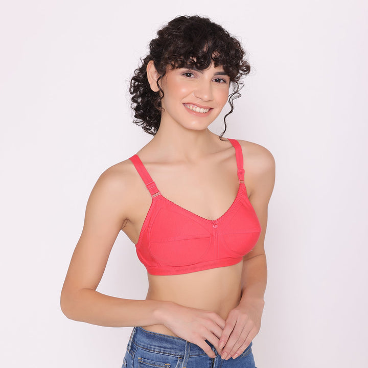 Women's full coverage cotton bra-BELLA