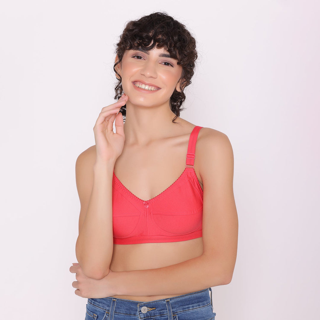 Women's full coverage cotton bra-BELLA