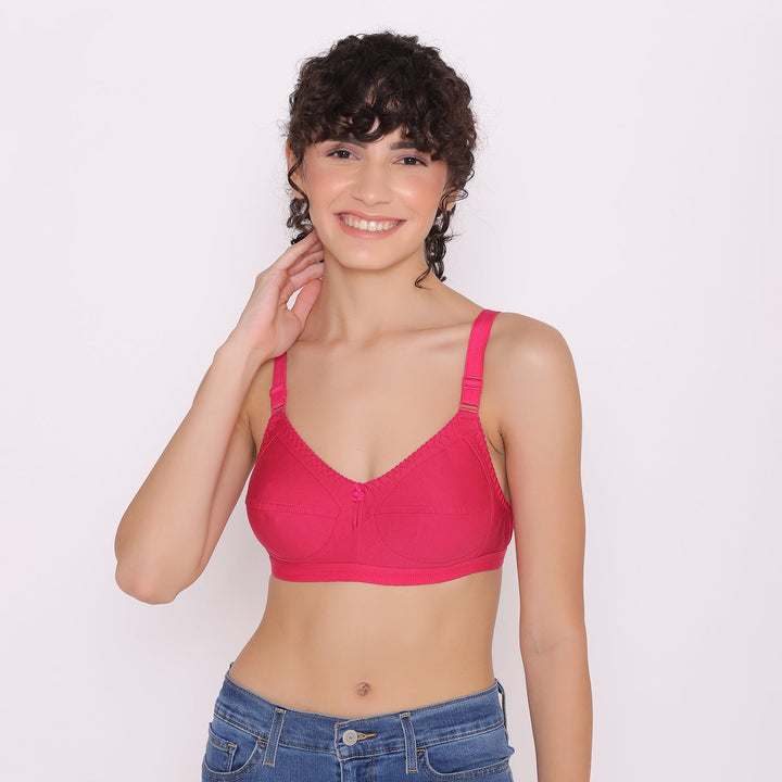 Women's full coverage cotton bra-BELLA