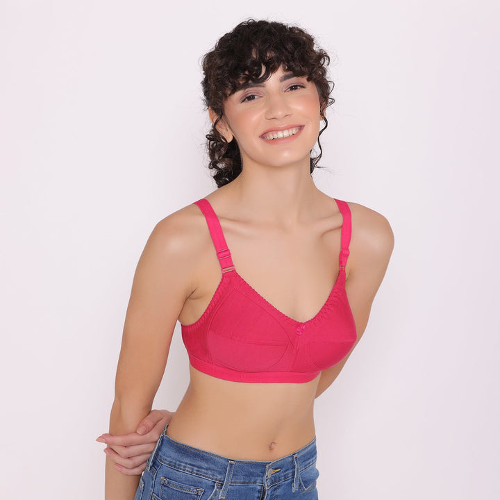 Women's full coverage cotton bra-BELLA