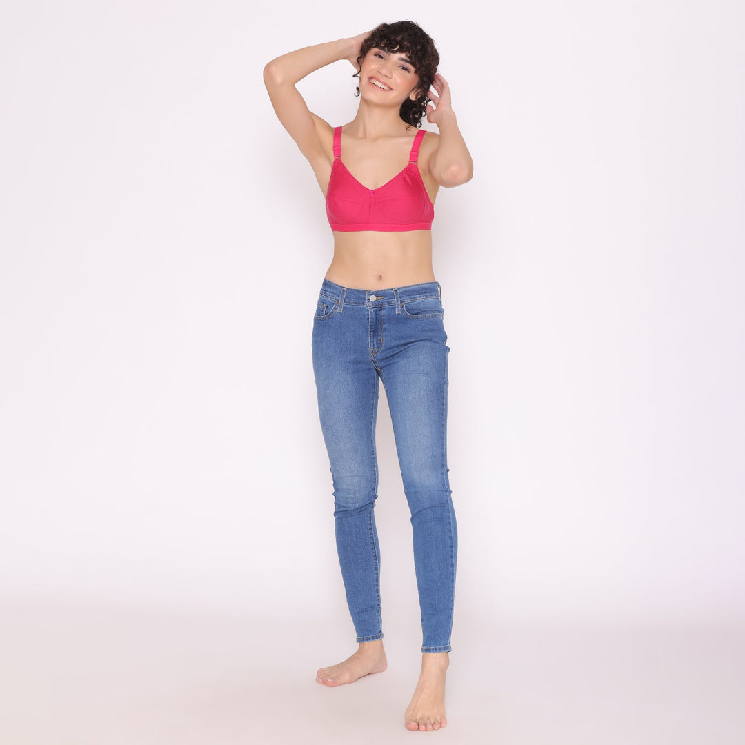 Women's full coverage cotton bra-BELLA
