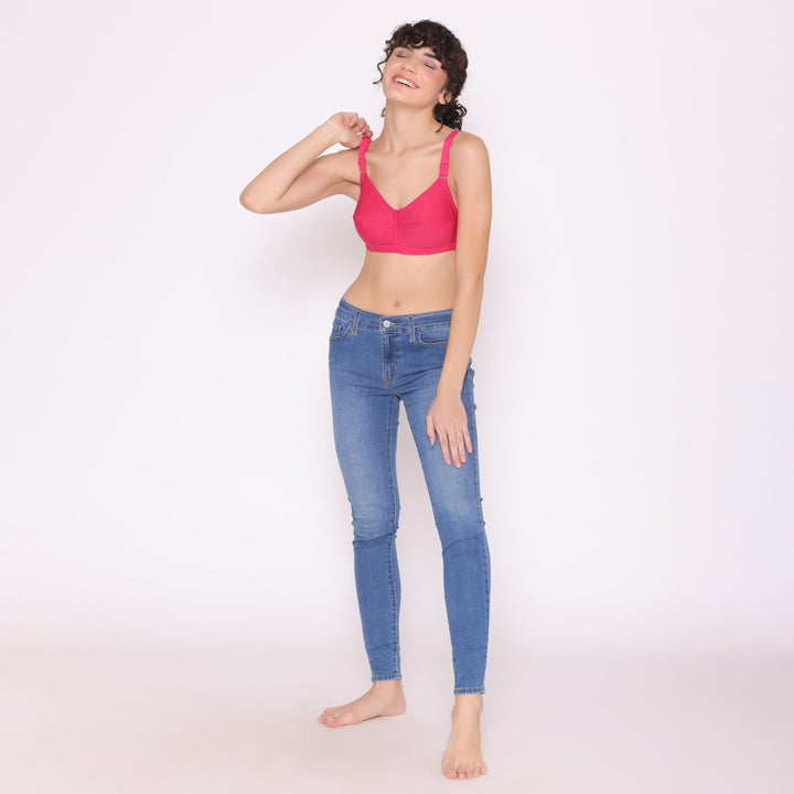Women's full coverage cotton bra-BELLA