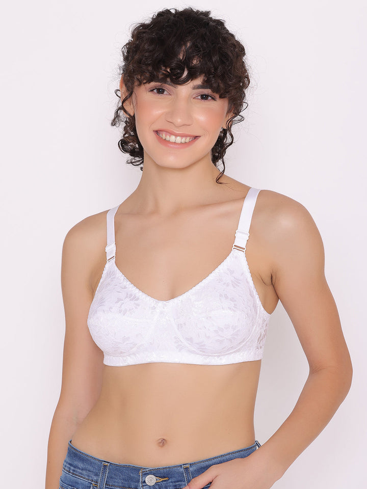 Women's Non Padded Full Coverage Full Net Bra (Pack of 2)-Erin
