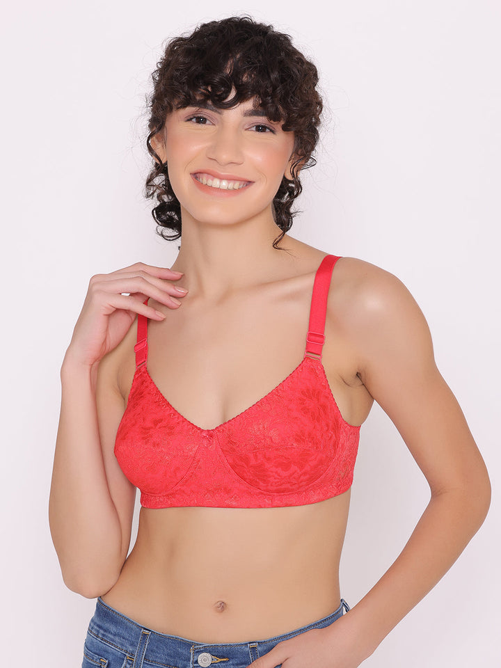 Women's Non Padded Full Coverage Full Net Bra (Pack of 2)-Erin