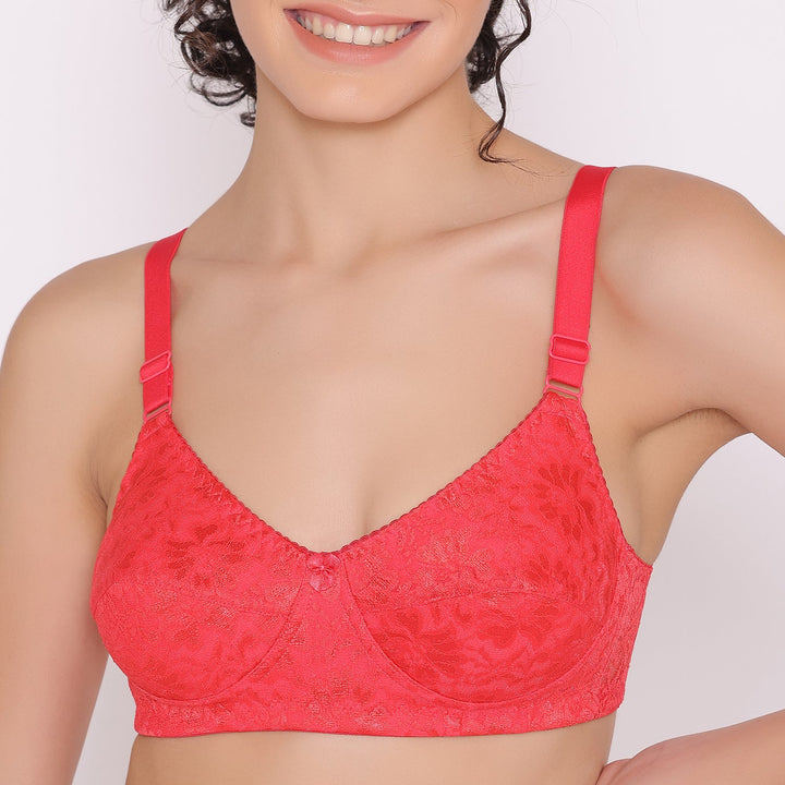 Women's Non Padded Full Coverage Full Net Bra -Erin