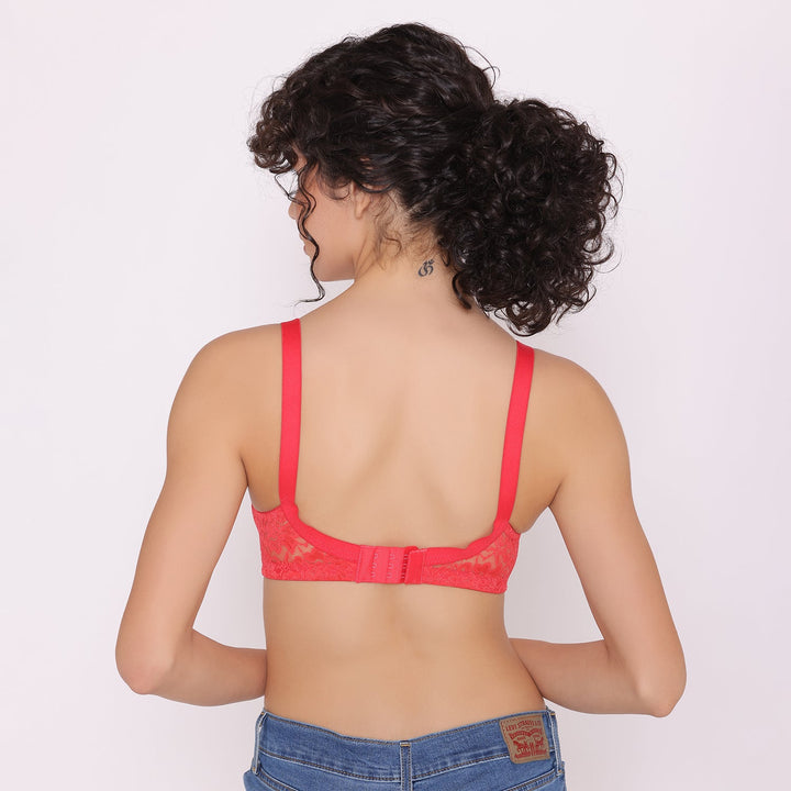 Women's Non Padded Full Coverage Full Net Bra -Erin