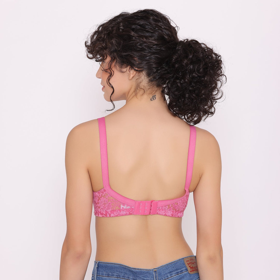 Women's Non Padded Full Coverage Full Net Bra -Erin