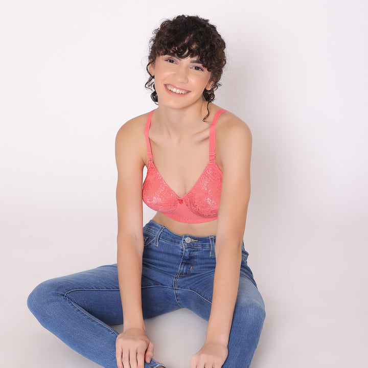 Women's Full coverage non padded Bra-Dora