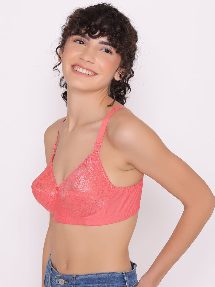 Women's Full coverage non padded Bra (Pack of 2)-Dora