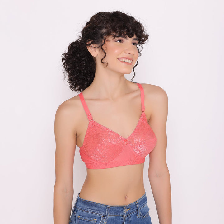 Women's Full coverage non padded Bra-Dora