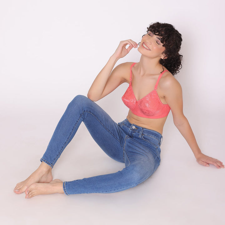 Women's Full coverage non padded Bra-Dora