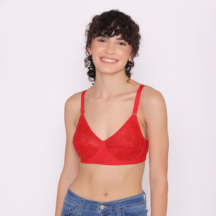 Women's Full coverage non padded Bra-Dora