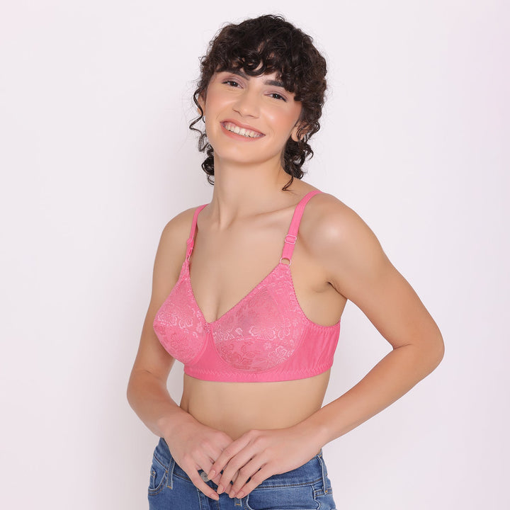 Women's Full coverage non padded Bra-Dora